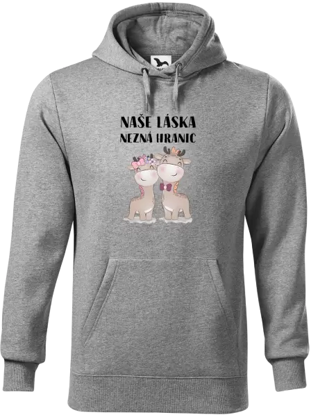 Pánská mikina Naše láska nezná hranic