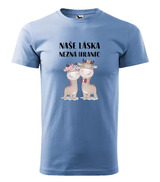 Pánské tričko Naše láska nezná hranic