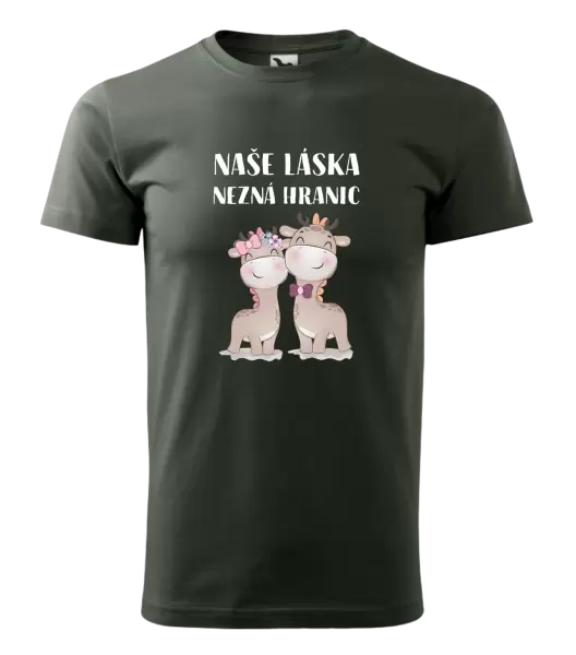 Pánské tričko Naše láska nezná hranic