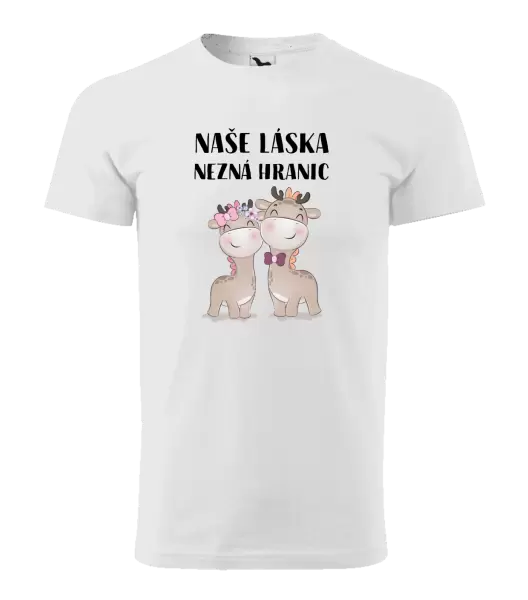 Pánské tričko Naše láska nezná hranic
