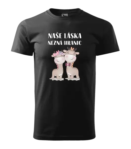 Pánské tričko Naše láska nezná hranic