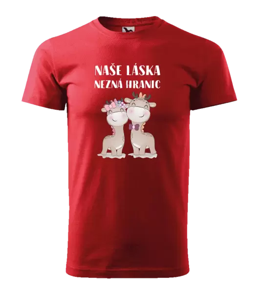 Pánské tričko Naše láska nezná hranic