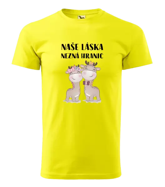 Pánské tričko Naše láska nezná hranic