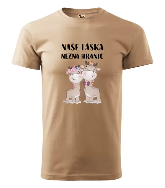 Pánské tričko Naše láska nezná hranic
