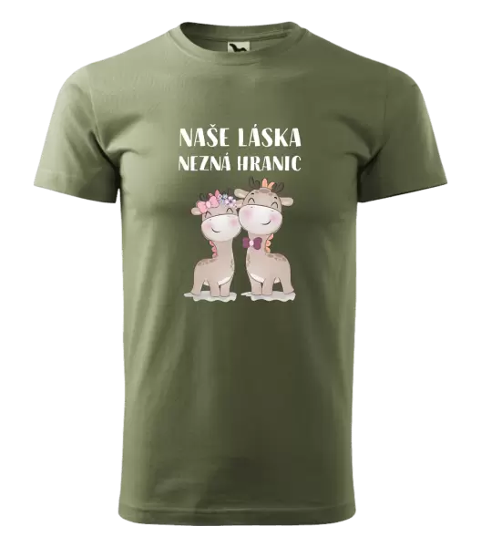 Pánské tričko Naše láska nezná hranic