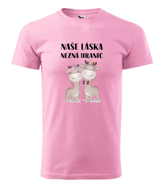Pánské tričko Naše láska nezná hranic