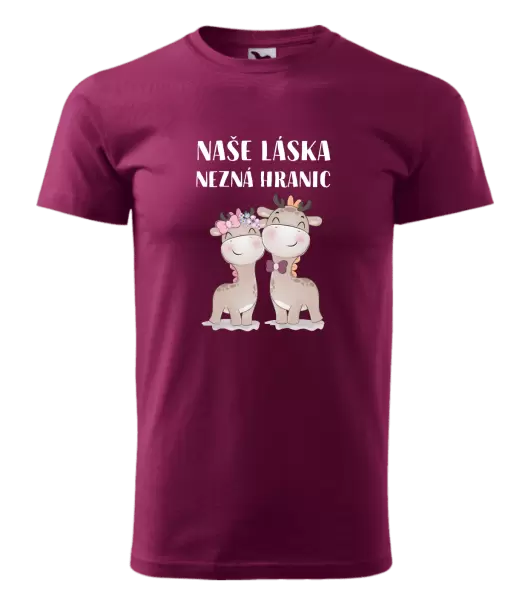 Pánské tričko Naše láska nezná hranic