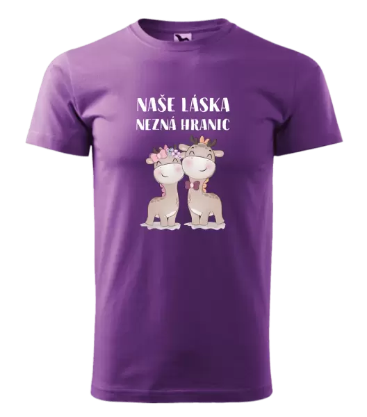 Pánské tričko Naše láska nezná hranic
