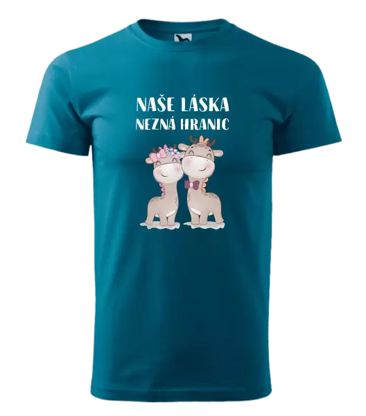 Pánské tričko Naše láska nezná hranic