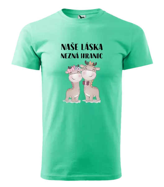 Pánské tričko Naše láska nezná hranic
