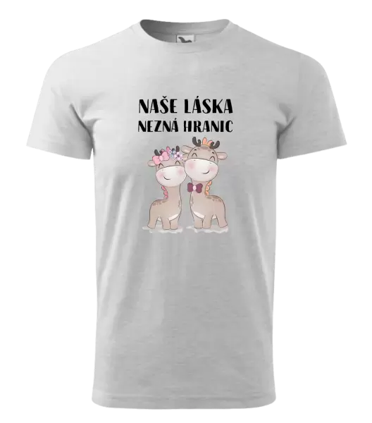 Pánské tričko Naše láska nezná hranic
