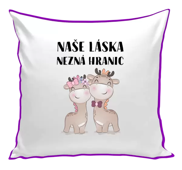 Polštář Naše láska nezná hranic