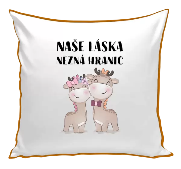 Polštář Naše láska nezná hranic