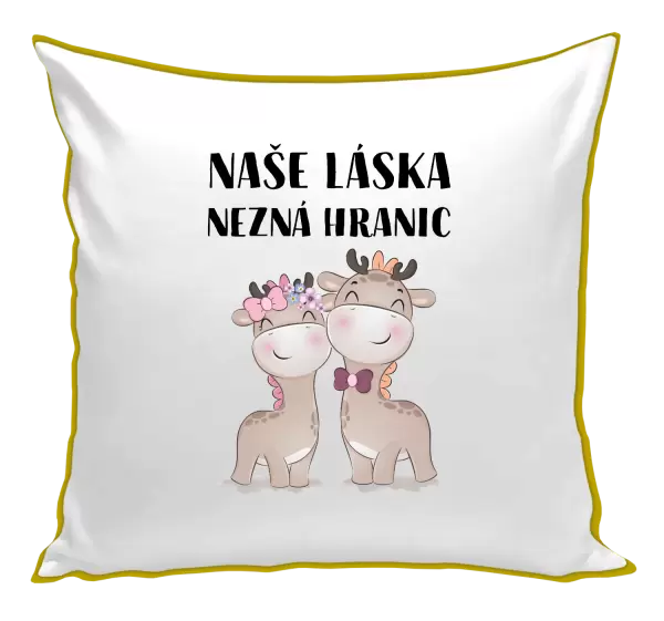 Polštář Naše láska nezná hranic