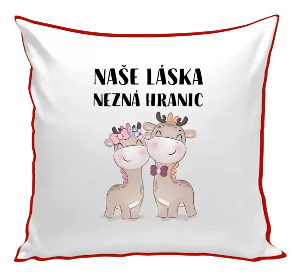 Polštář Naše láska nezná hranic