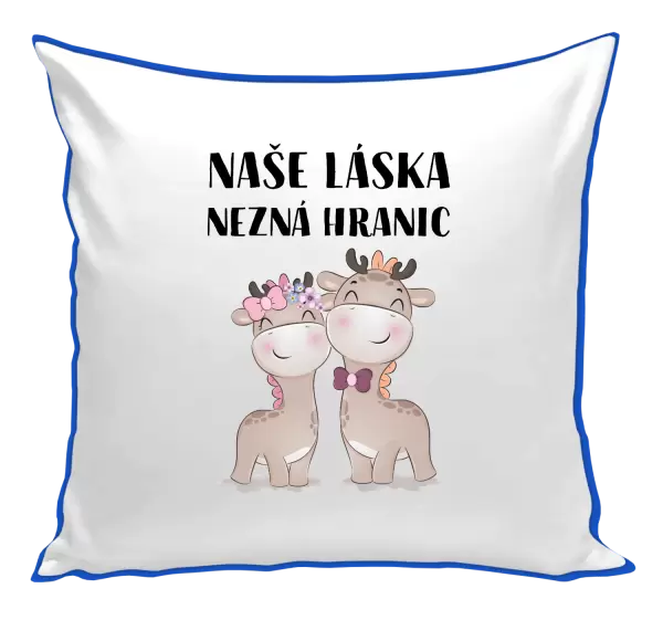 Polštář Naše láska nezná hranic