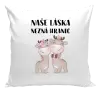 Polštář Naše láska nezná hranic