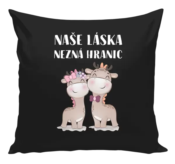 Polštář Naše láska nezná hranic