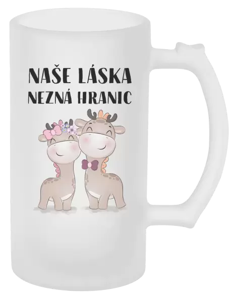 Půllitr Naše láska nezná hranic