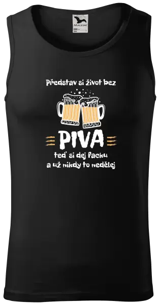 Pánské tílko Představ si život bez piva