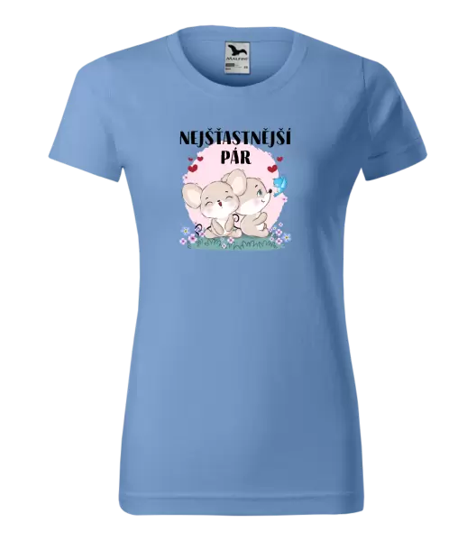 Dámské tričko Nejšťastnější pár