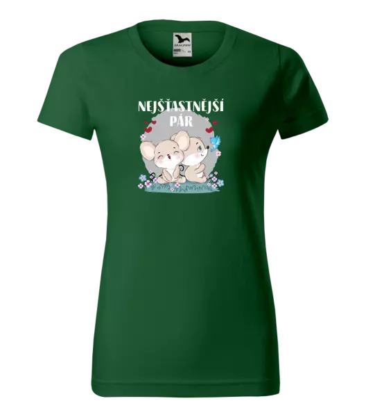 Dámské tričko Nejšťastnější pár