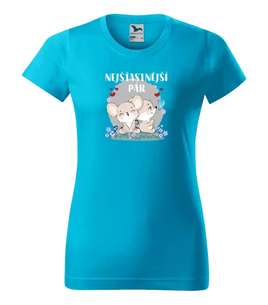 Dámské tričko Nejšťastnější pár