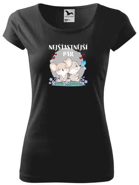 Dámské tričko Nejšťastnější pár
