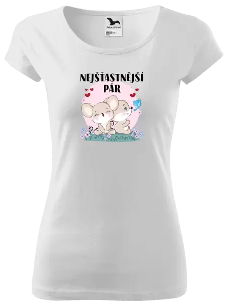 Dámské tričko Nejšťastnější pár