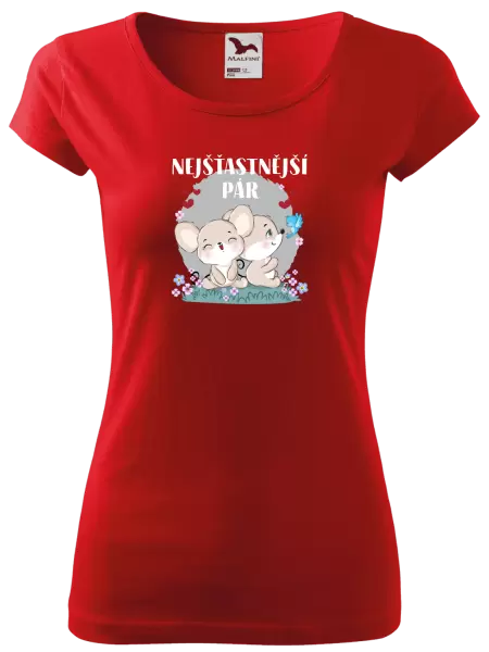 Dámské tričko Nejšťastnější pár