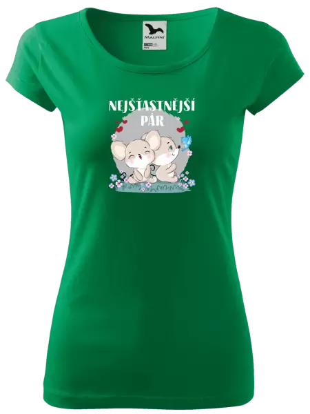 Dámské tričko Nejšťastnější pár