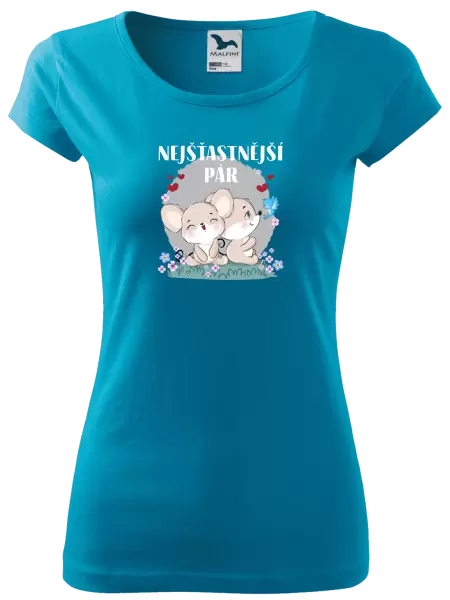 Dámské tričko Nejšťastnější pár