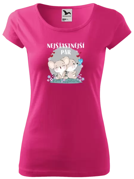 Dámské tričko Nejšťastnější pár