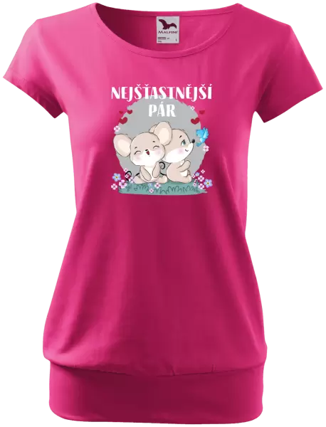 Dámské tričko Nejšťastnější pár