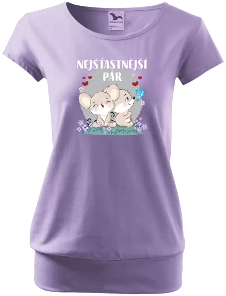 Dámské tričko Nejšťastnější pár