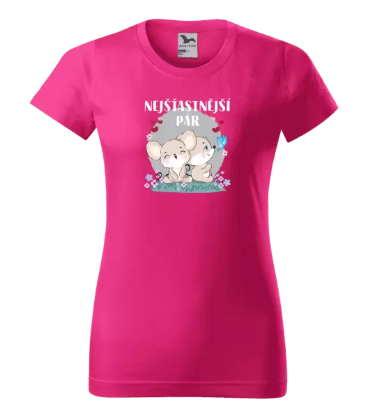Dámské tričko Nejšťastnější pár