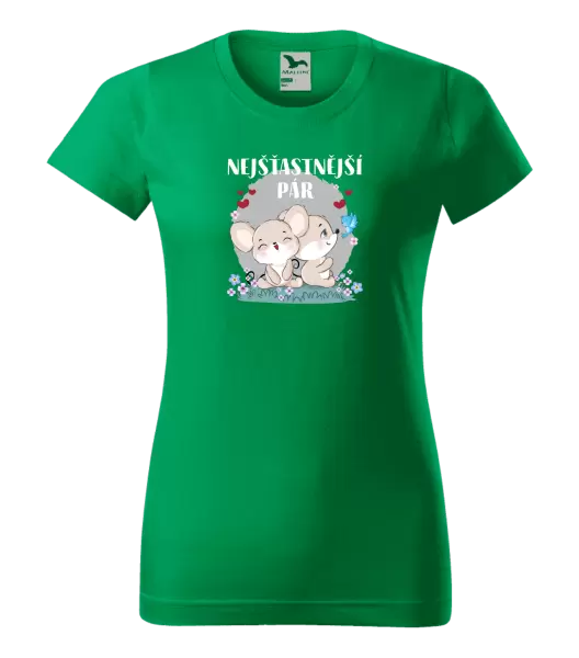 Dámské tričko Nejšťastnější pár