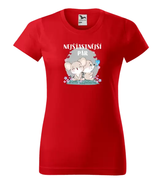 Dámské tričko Nejšťastnější pár