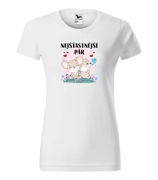 Dámské tričko Nejšťastnější pár