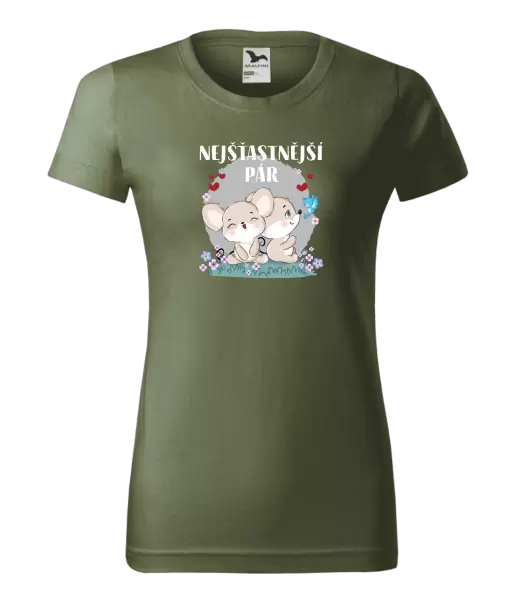 Dámské tričko Nejšťastnější pár