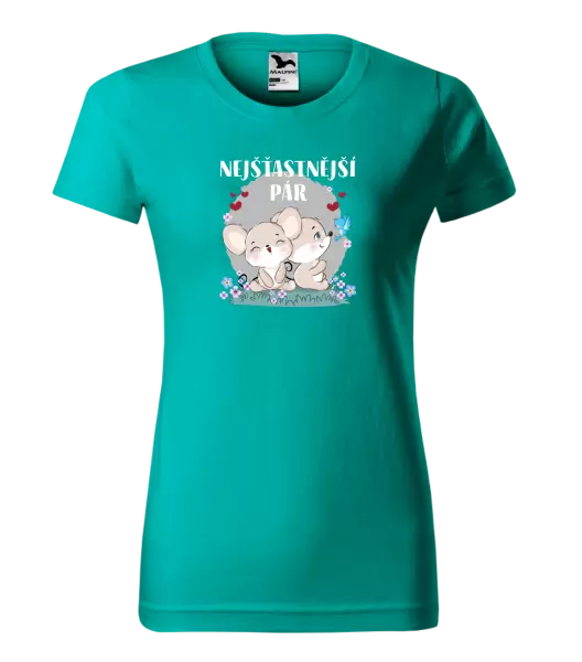 Dámské tričko Nejšťastnější pár