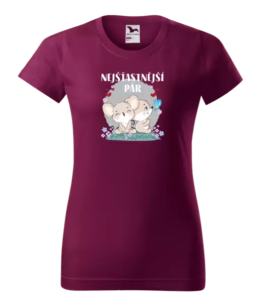 Dámské tričko Nejšťastnější pár