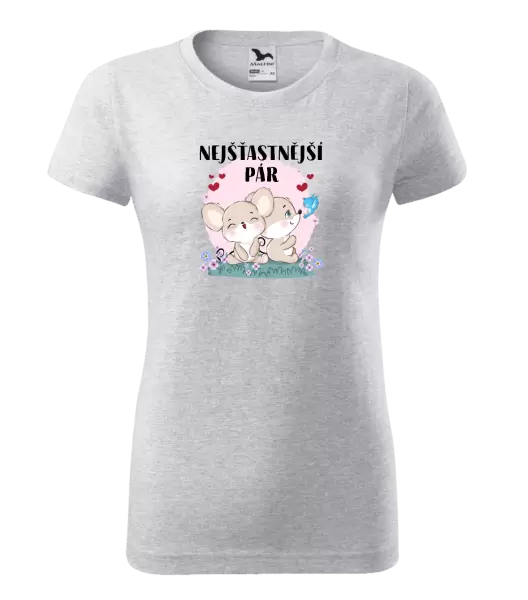 Dámské tričko Nejšťastnější pár