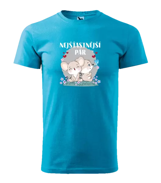 Pánské tričko Nejšťastnější pár
