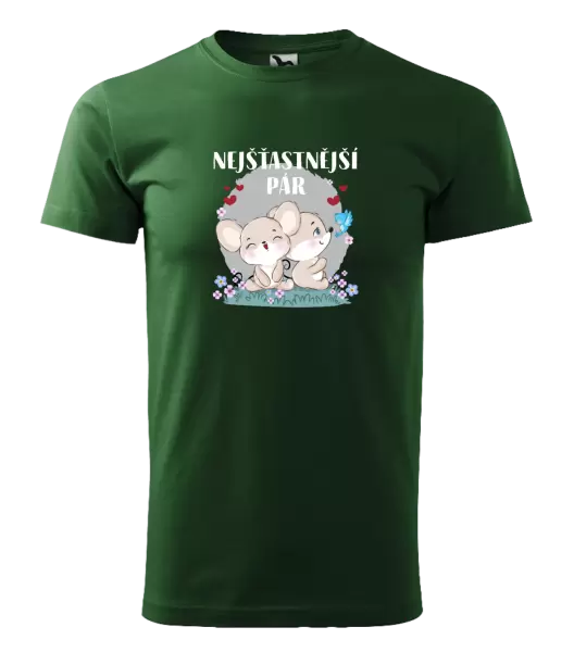 Pánské tričko Nejšťastnější pár