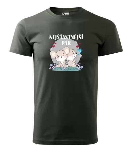 Pánské tričko Nejšťastnější pár