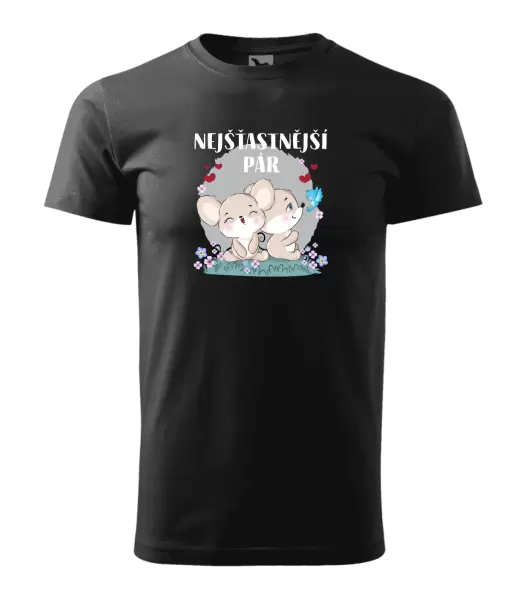 Pánské tričko Nejšťastnější pár