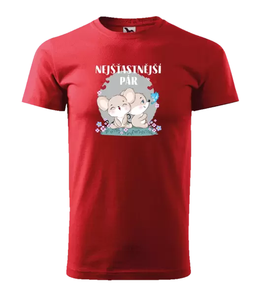 Pánské tričko Nejšťastnější pár