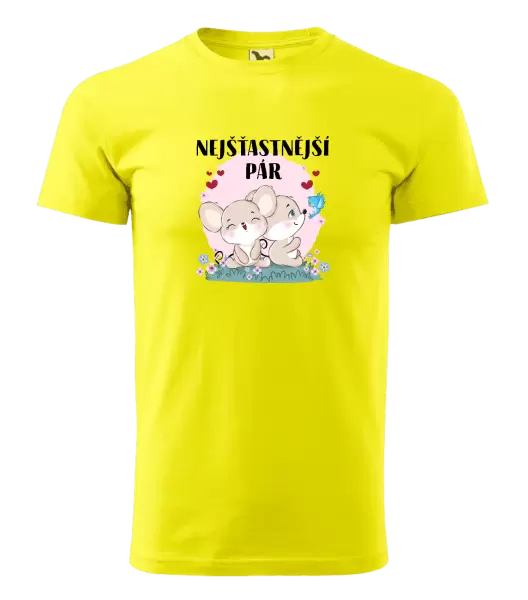 Pánské tričko Nejšťastnější pár