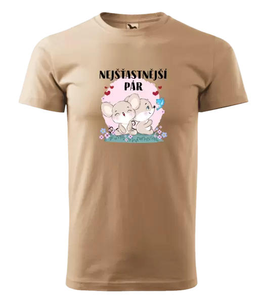 Pánské tričko Nejšťastnější pár